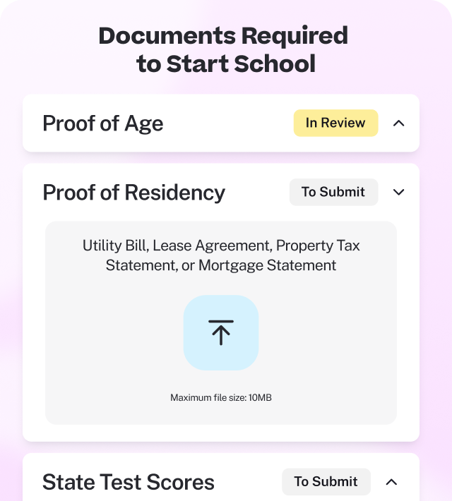Submit Required Documents